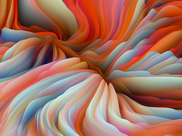 Ткань Синусов Dimensional Wave Series Дизайн Фона Текстуры Swirling Color — стоковое фото