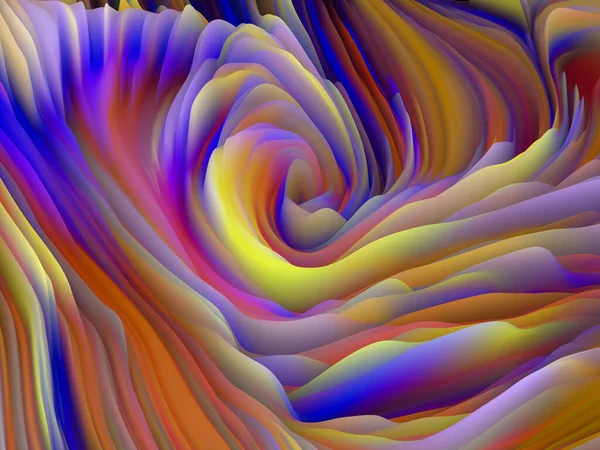 Ткань Синусов Dimensional Wave Series Дизайн Фона Текстуры Swirling Color — стоковое фото