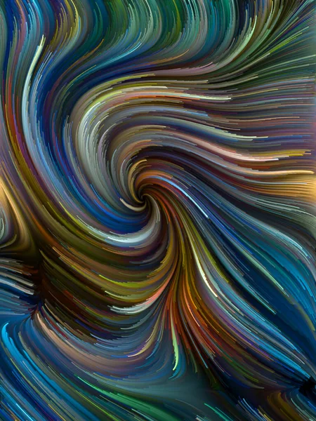 Seria Color Swirl Skład Barwny Ruch Spektralny Włókno Dla Temat — Zdjęcie stockowe