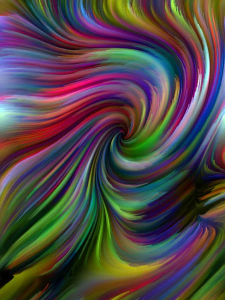 Color Swirl Series Interplay Colorful Motion Spectral Fibers Related Life — Stock Photo, Image