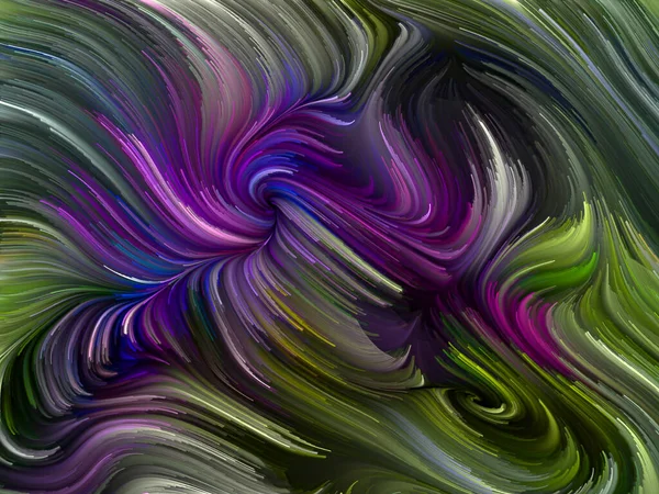 Série Color Swirl Composição Movimento Colorido Fibras Espectrais Associação Com — Fotografia de Stock