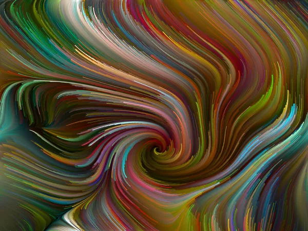 Série Color Swirl Image Mouvement Coloré Des Fibres Spectrales Rapport — Photo