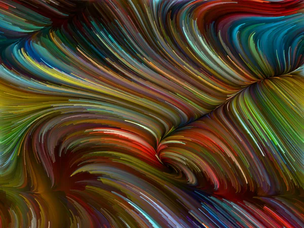 Color Swirl Serie Kreative Anordnung Bunter Bewegung Von Spektralfasern Für — Stockfoto