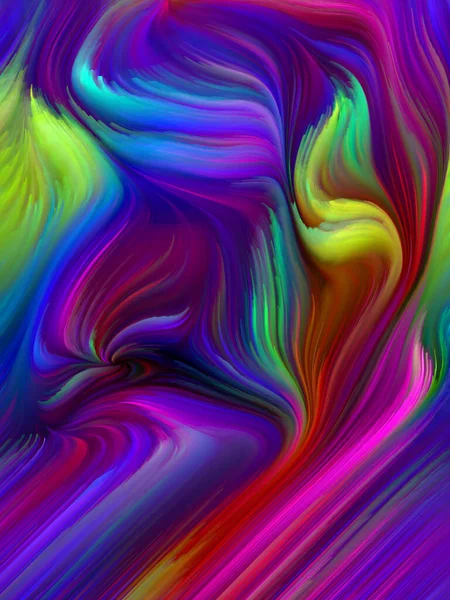 Color Swirl Series Background Composition Colorful Motion Spectral Fibers Subject — Stock Photo, Image