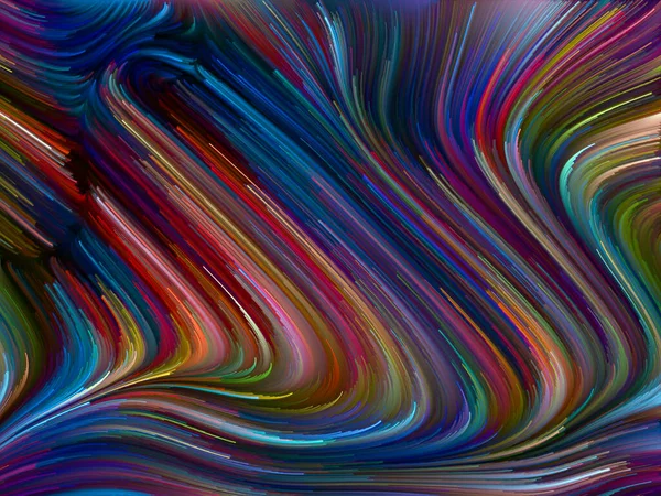 Colore Serie Turbinio Composizione Del Movimento Colorato Delle Fibre Spettrali — Foto Stock