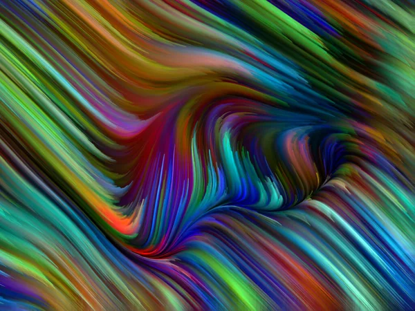 Color Swirl Serie Hintergrund Der Bunten Bewegung Spektraler Fasern Verbindung — Stockfoto