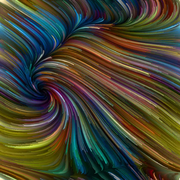 彩色漩涡系列 由光谱纤维在生命 创造力和艺术主题上的五彩缤纷运动组成的设计 — 图库照片