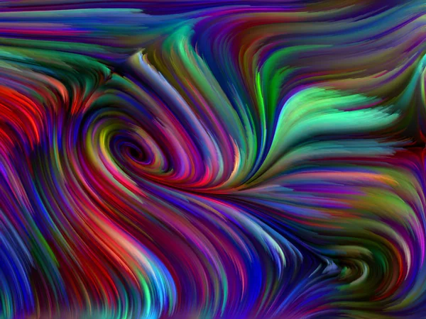 Kleur Swirl Serie Artistieke Achtergrond Gemaakt Van Kleurrijke Beweging Van — Stockfoto