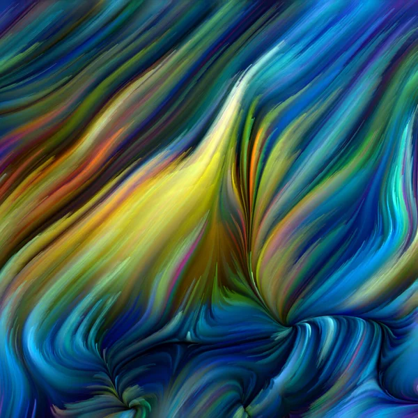 Kleur Swirl Serie Abstracte Ordening Van Kleurrijke Beweging Van Spectrale — Stockfoto