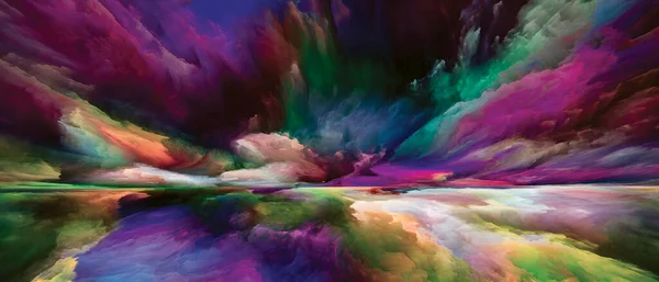 Terra Interna Vedendo Mai Serie Del Mondo Disposizione Colori Texture — Foto Stock
