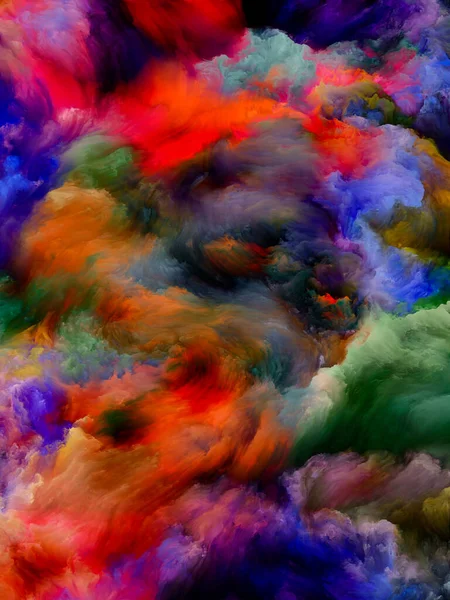 Nuvola Vernice Serie Color Dream Design Fatto Gradienti Sfumature Spettrali — Foto Stock