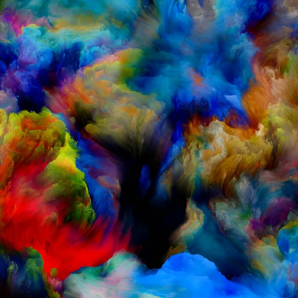 Måla Dynamiskt Color Dream Serien Konstnärlig Abstraktion Sammansatt Lutningar Och — Stockfoto