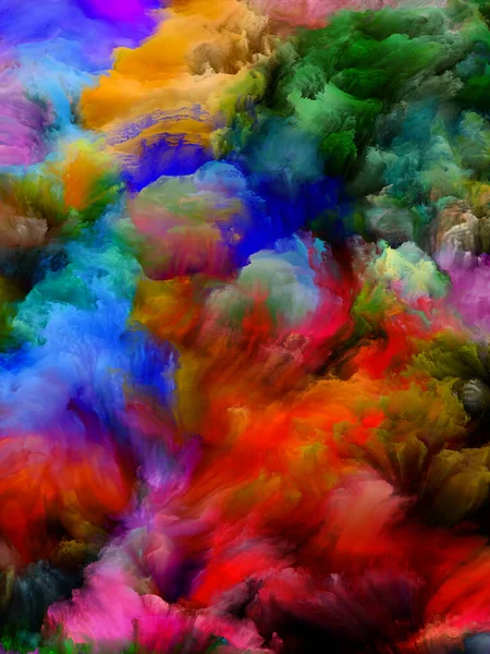 Dynamisch Malen Farb Traumserie Wechselspiel Von Farbverläufen Und Spektralen Farbtönen — Stockfoto