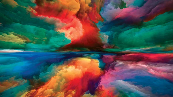 Colores Más Allá Muerte Escapar Serie Reality Abstracción Artística Compuesta — Foto de Stock