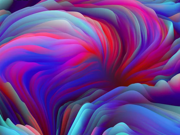 Geometría Del Azar Serie Dimensional Wave Composición Textura Color Remolino — Foto de Stock
