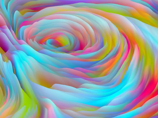 Geometrie Náhodného Série Dimensional Wave Složení Vířící Barevné Textury Vykreslování — Stock fotografie