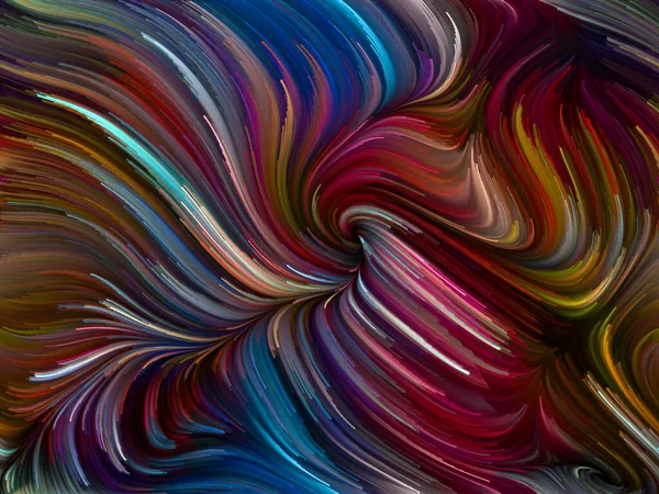 Color Swirl Serie Abstrakter Hintergrund Aus Bunten Bewegungen Spektraler Fasern — Stockfoto