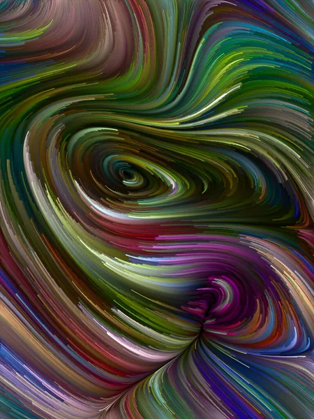 Série Color Swirl Interaction Mouvement Coloré Des Fibres Spectrales Pour — Photo