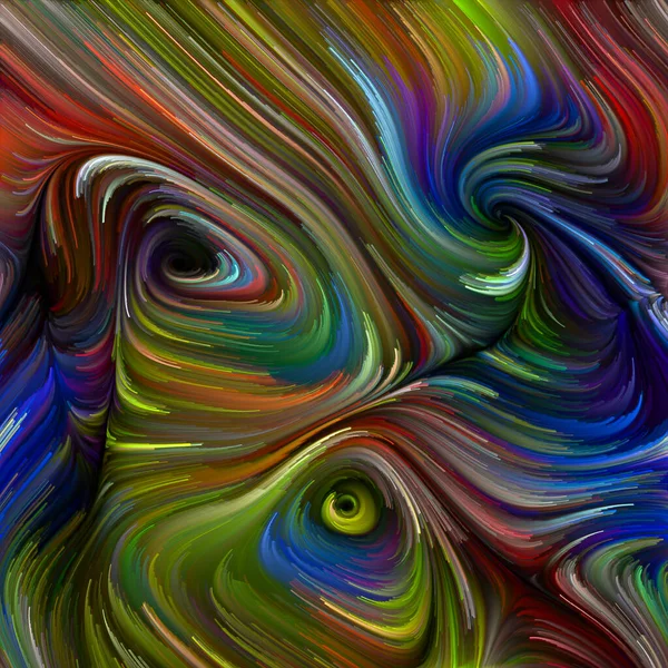 Color Swirl Serie Zusammensetzung Der Bunten Bewegung Der Spektralfasern Zum — Stockfoto