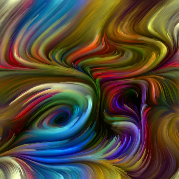 Color Swirl Series Abstract Design Made Colorful Motion Spectral Fibers — Stock Photo, Image