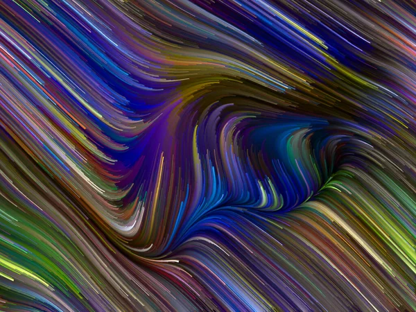 Color Swirl Serie Hintergrund Der Bunten Bewegung Spektraler Fasern Verbindung — Stockfoto