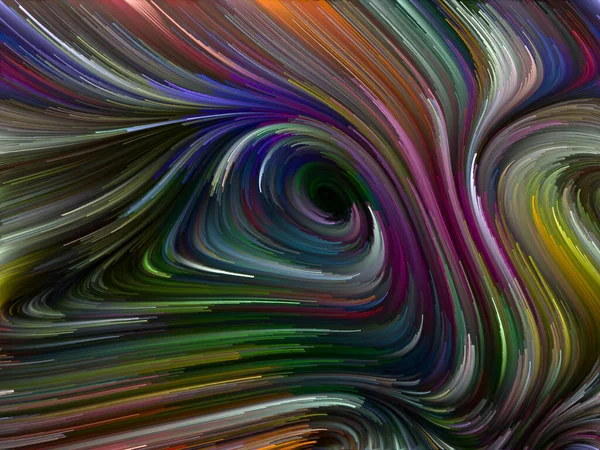 Color Swirl Series Design Made Colorful Motion Spectral Fibers Subject — Stock Photo, Image