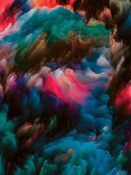 Culoare Swirl Serie Compoziția Fundal Mișcării Colorate Vopselei Lichide Pânză — Fotografie, imagine de stoc