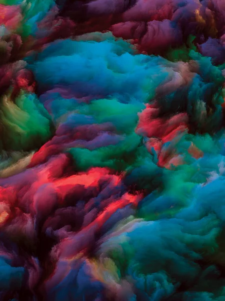 Série Color Swirl Composition Abstraite Mouvement Coloré Peinture Liquide Sur — Photo