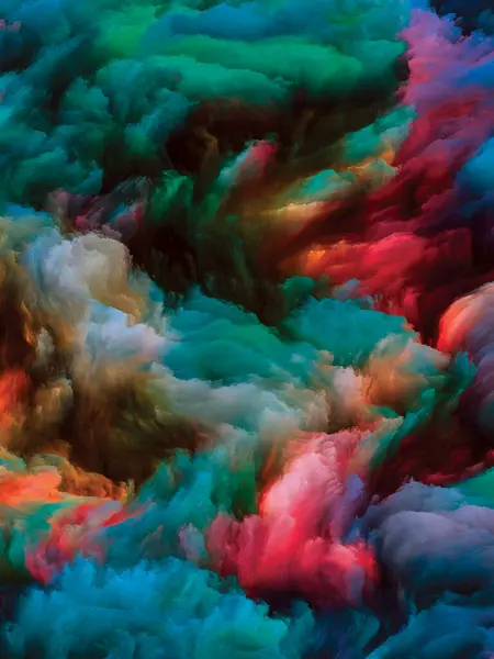 Série Color Swirl Composição Visualmente Agradável Movimento Colorido Tinta Líquida — Fotografia de Stock