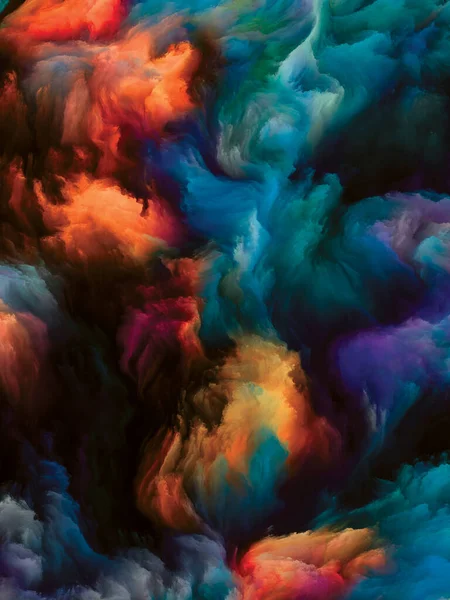 Color Swirl Serien Visuellt Attraktiv Bakgrund Gjord Färgglada Rörelser Flytande — Stockfoto
