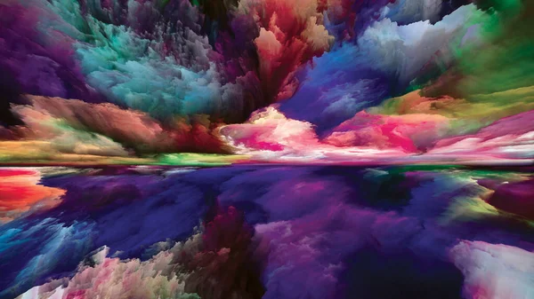Τοπίο Φαντασίας Σειρά Χρωματικών Ονείρων Backdrop Του Χρώματος Υφές Και — Φωτογραφία Αρχείου