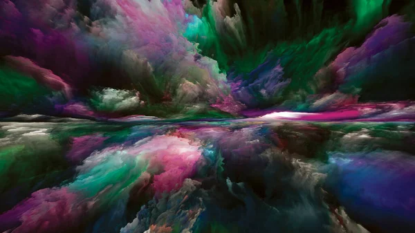 Paesaggio Dei Gradienti Serie Color Dreams Disposizione Creativa Vernice Texture — Foto Stock
