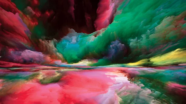 Paesaggio Interno Vedendo Mai Serie Del Mondo Sfondo Composto Colori — Foto Stock