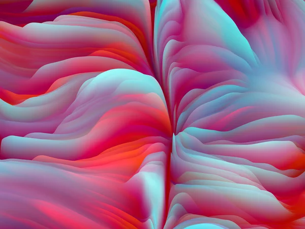 Giro Superficial Serie Dimensional Wave Fondo Abstracto Hecho Textura Color —  Fotos de Stock
