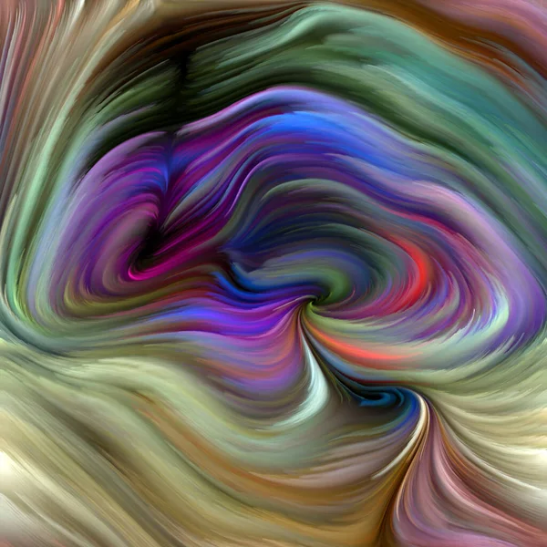 Série Color Swirl Composition Fond Mouvement Coloré Fibres Spectrales Sur — Photo