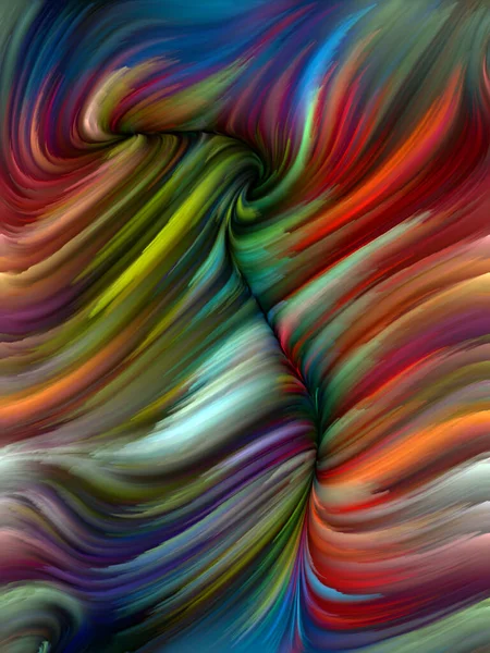 Seria Color Swirl Graficzna Kompozycja Barwnego Ruchu Włókien Spektralnych Dla — Zdjęcie stockowe