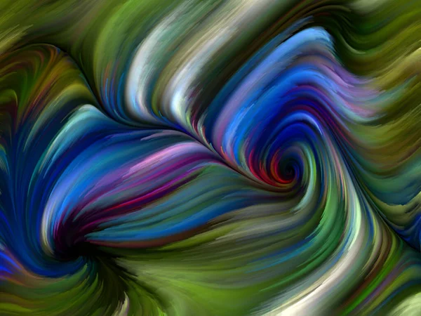 Kleur Swirl Serie Visueel Aantrekkelijke Achtergrond Gemaakt Van Kleurrijke Beweging — Stockfoto