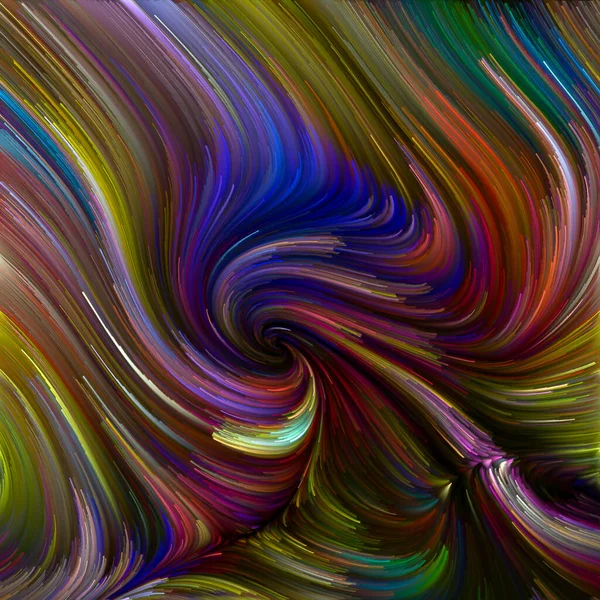 Colore Serie Turbinio Composizione Movimento Colorato Fibre Spettrali Sul Tema — Foto Stock