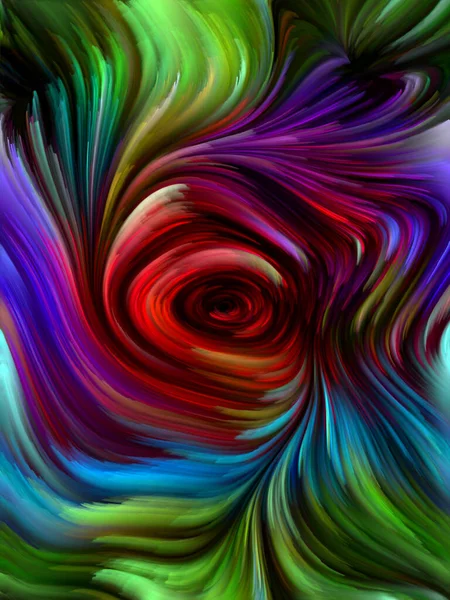 Kleur Swirl Serie Ontwerp Samengesteld Uit Kleurrijke Beweging Van Spectrale — Stockfoto