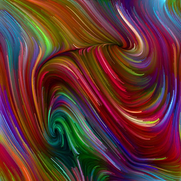 彩色漩涡系列 用于生活 创意和艺术项目的光谱纤维的彩色运动设计 — 图库照片