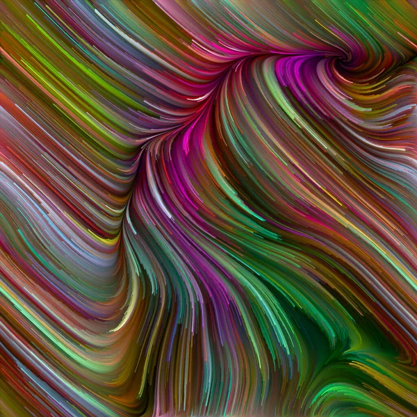 Série Color Swirl Composition Mouvement Coloré Des Fibres Spectrales Pour — Photo