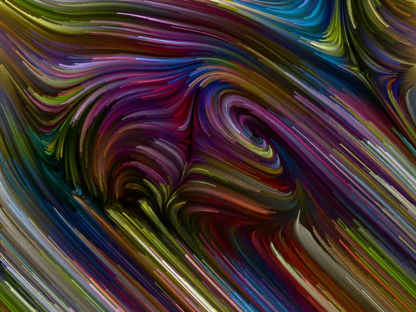 Color Swirl Series Background Composition Colorful Motion Spectral Fibers Subject — Stock Photo, Image