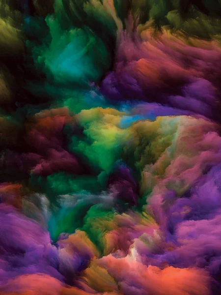 Серия Color Swirl Абстрактный Дизайн Выполненный Красочного Движения Жидкой Краски — стоковое фото