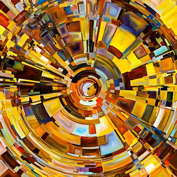 Série Círculo Radiante Design Radial Abstrato Colorido Sobre Energia Espiritualidade — Fotografia de Stock