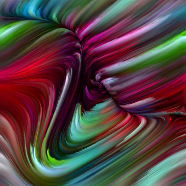Renkli girdap serisi. Yaşam, yaratıcılık ve sanat üzerine çalışmalar için spektral liflerin renkli hareketlerinin görsel olarak memnun edici bileşimi