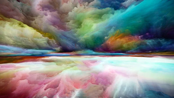 Spectral Landscape Seeing Never World Series Arrangement Colors Textures Gradient — Stock Photo, Image