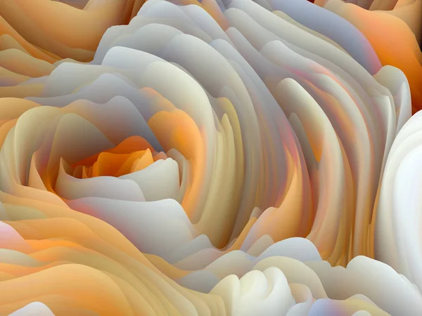 Surface Twist Dimensional Wave Series Graphic Composition Swirling Color Texture — Stock Photo, Image