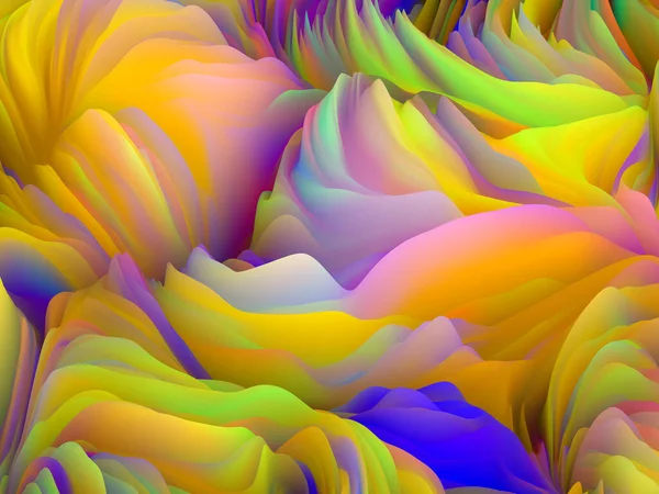 Surface Twist Série Vagues Dimensionnelles Composition Graphique Texture Couleur Tourbillonnante — Photo