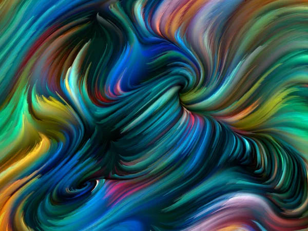 Серия Color Swirl Состав Красочного Движения Спектральных Волокон Сочетании Жизнью — стоковое фото