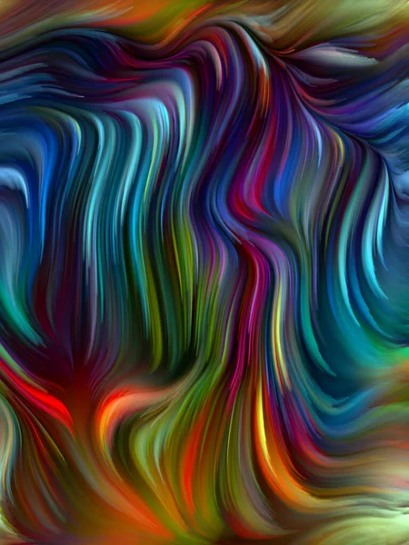 Color Swirl Series Composition Colorful Motion Spectral Fibers Works Life — Stock Photo, Image